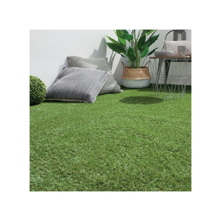 Изкуствена трева Красино, зелена, пластмасово влакно, UV устойчива, 100x300 см
