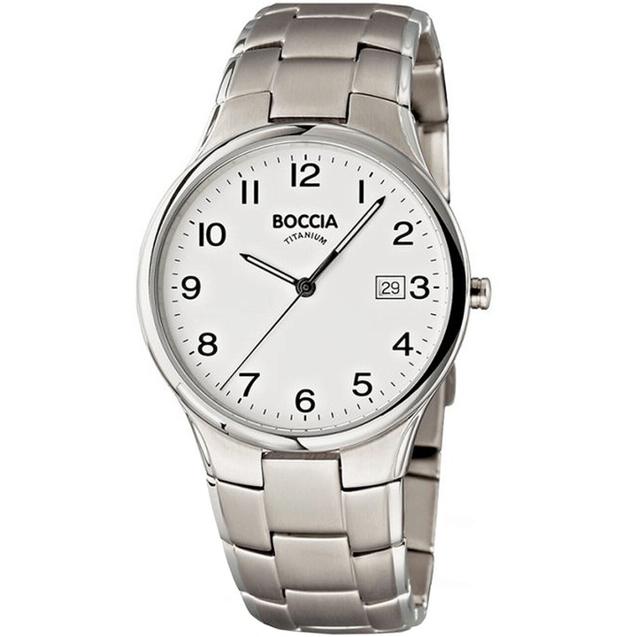 Ceas barbatesc Boccia 3512-08, Quartz, 36mm, 5ATM