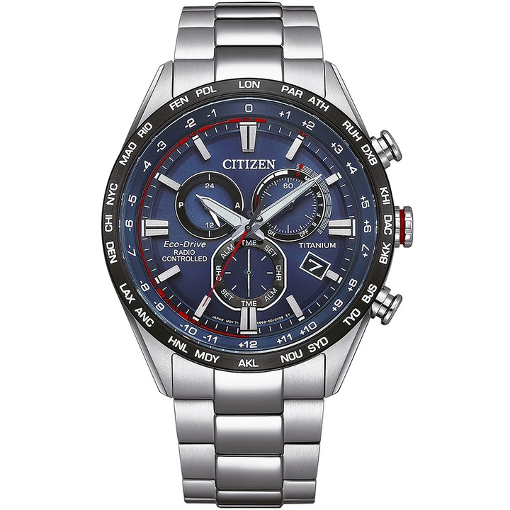 Мъжки часовник Citizen Quartz, 43mm, 10ATMaqsq, Сребрист