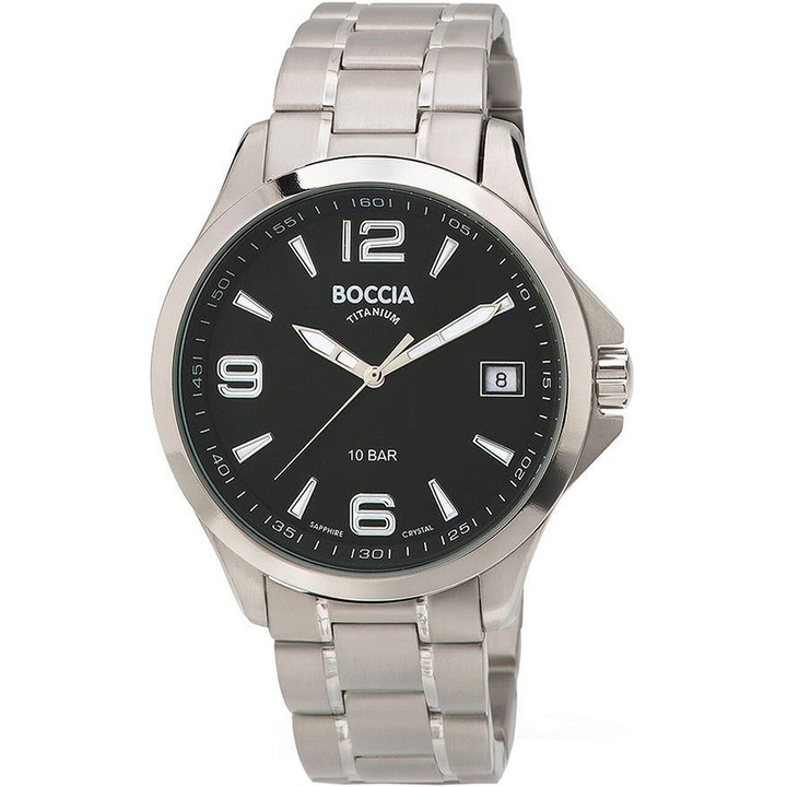 Мъжки часовник Boccia 3591-02, Кварц, 41mm, 10ATM
