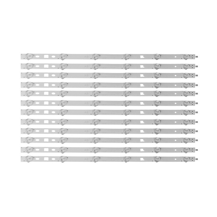 Set 12 barete LED, Compatibil Sony model KDL-48R480B/ 48WM15B/ 48W600, 48 inch, 6 led, Zutech Elemp Group