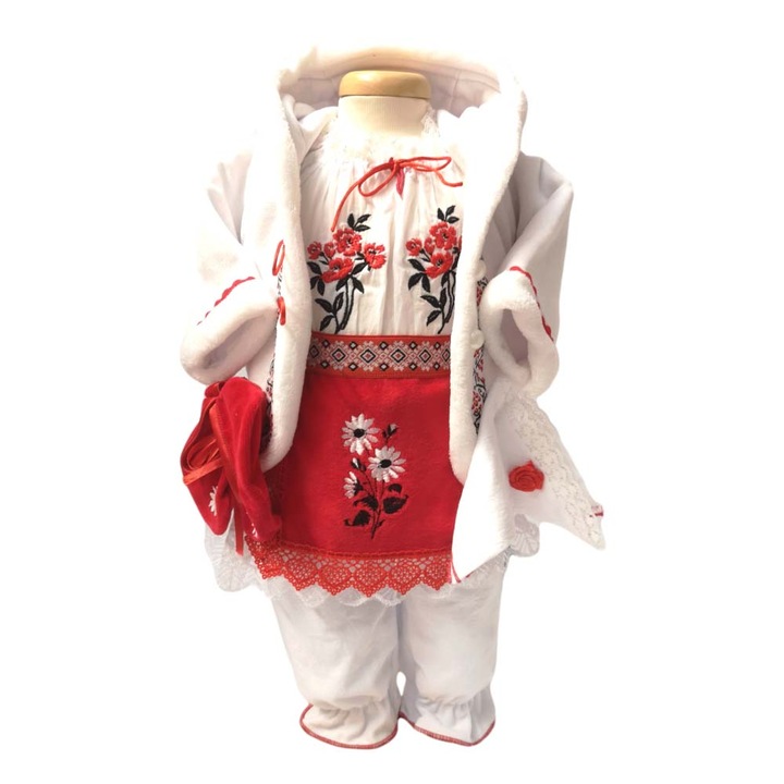 Costum national botez, fetita, 9 - 12 luni, Denikos® TR0689