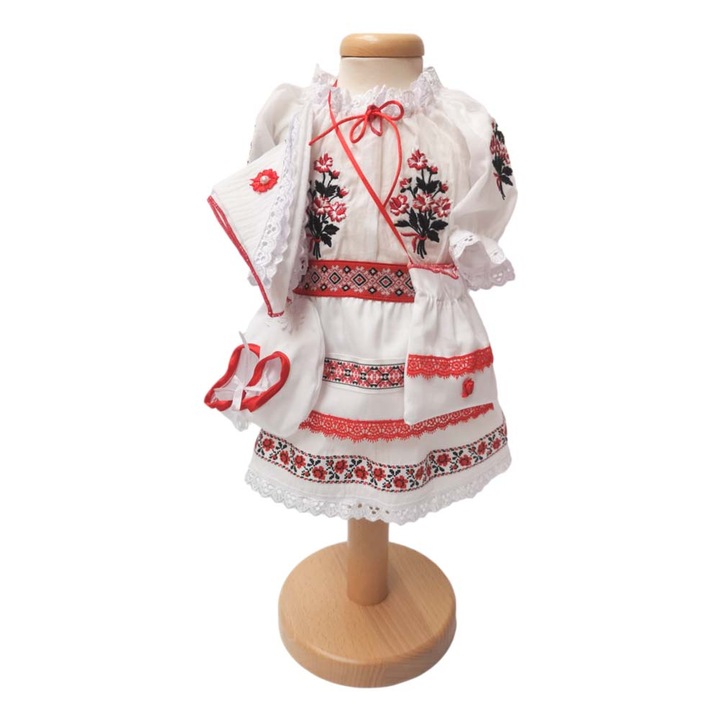 Costum botez traditional, fetita, 9 - 12 luni, Denikos® TR0693