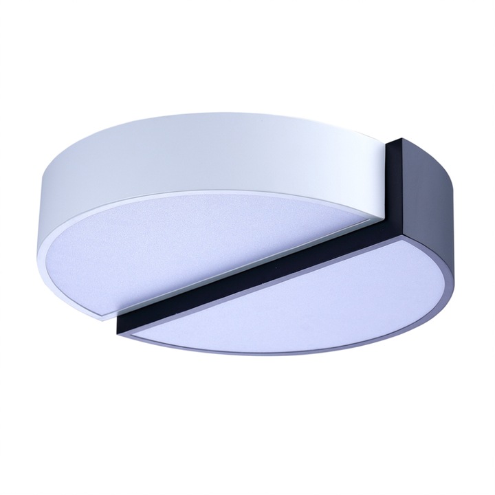 Plafoniera Led Integrat, 34W, cu Telecomanda, Lumina si Putere reglabile, 1700 lm, Half