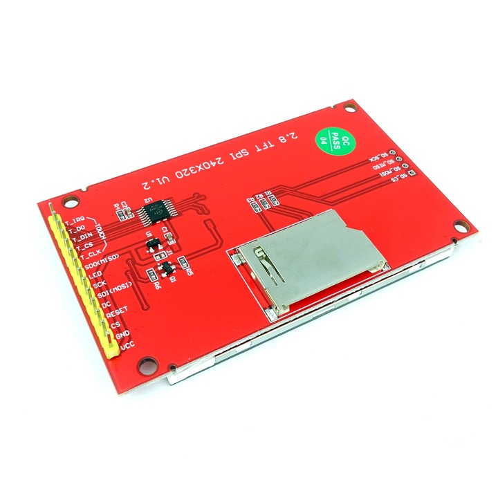 Display LCD, 2.8", 240x320 pixeli, Slot micro SD, Tactil
