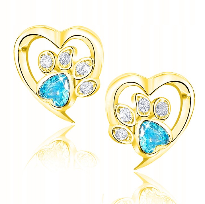 Cercei, Mennica Bydgoska, Argint, Auriu/Albastru