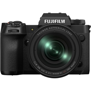 Aparat foto Mirrorless Fujifilm X-H2, Body, 40MP, 8K + Obiectiv XF 16-80mm, Negru