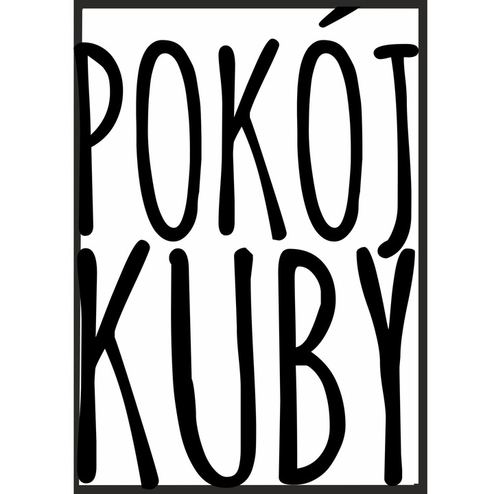 Poster cu rama, PoStar, 33x43 cm, Alb/Negru