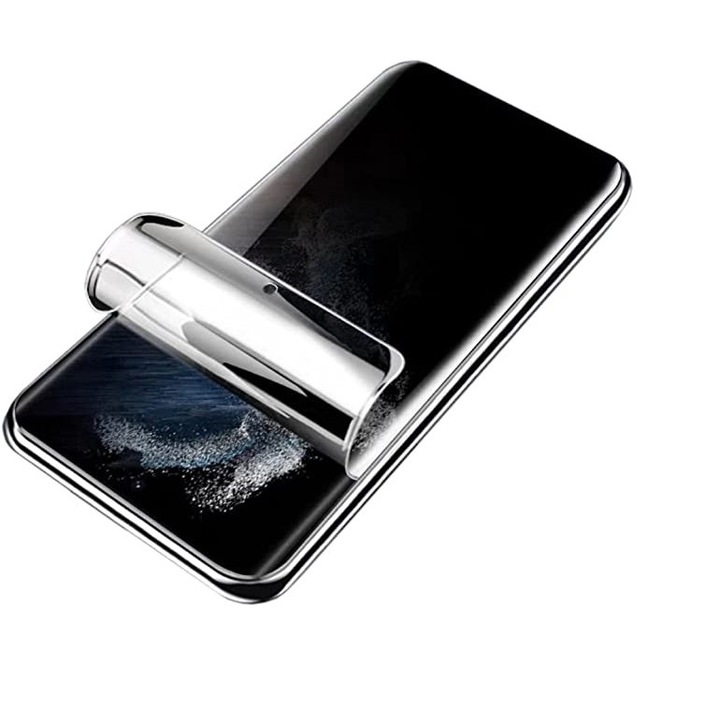 Folie Privacy din Hydrogel, compatibila cu Samsung Galaxy S22, Protectie fata, Rezistenta la socuri, Anti-Spy