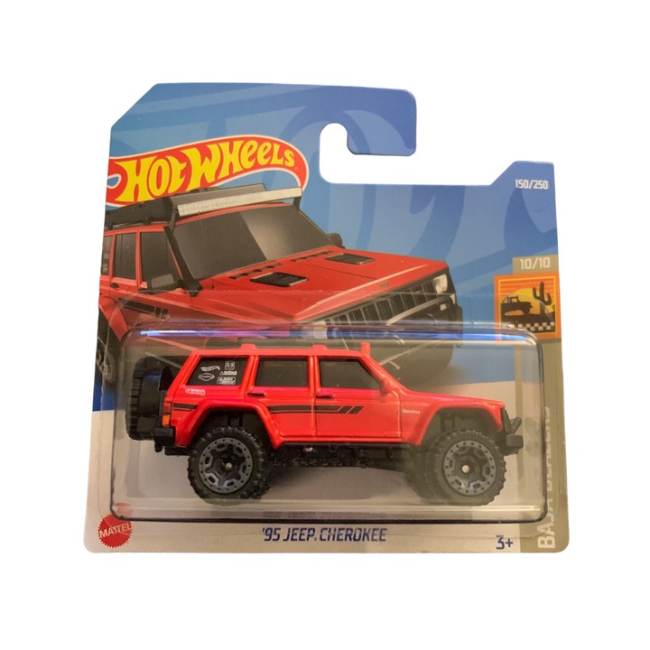 Masinuta Metalica Hot Wheels, 1995 Jeep Gran Cherokee, Rosu, 1:64