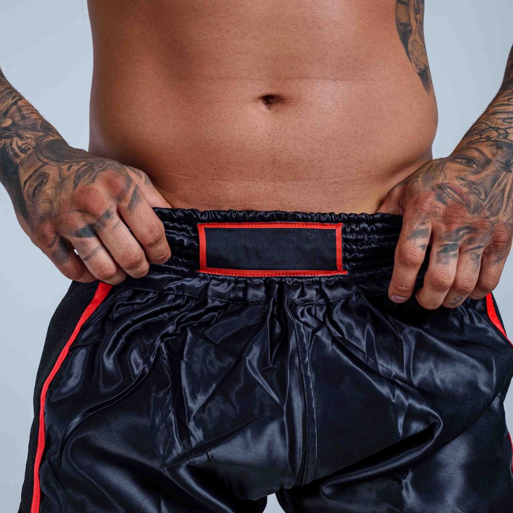 Kickbox Knockout Sort Kickbox Knockout Personalizabil, S, Negru/Rosu - eMAG.ro