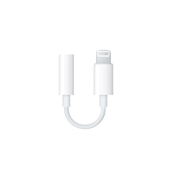 Adaptor Audio Original Apple, Lightning to Jack 3.5 Mm, Alb, Blister