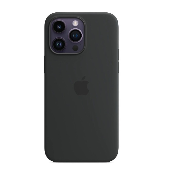 Husa de protectie silicon compatibila cu iPhone 13 Pro, Negru