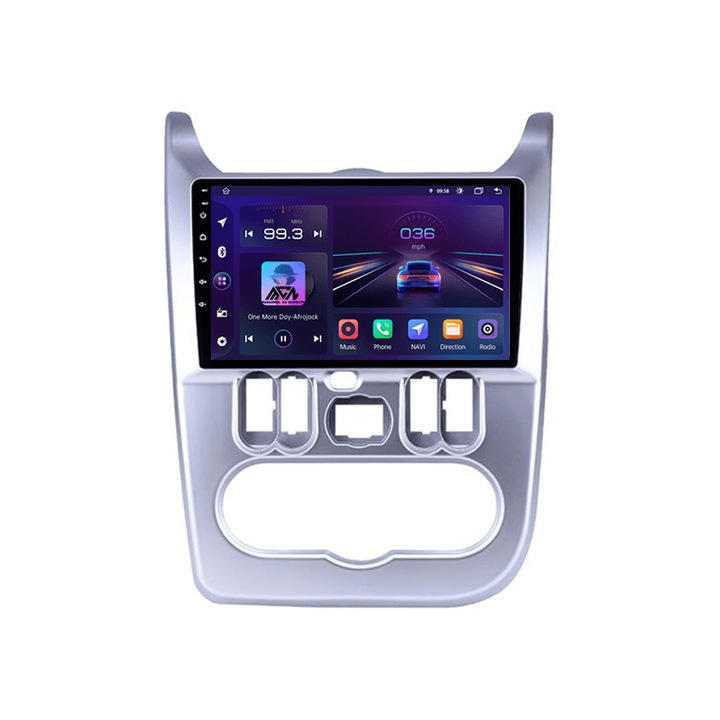 Navigatie Android 11, Ecran 9″, 2GB RAM 32GB Memorie Interna, Procesor Quad Core, compatibila Dacia Logan, Duster