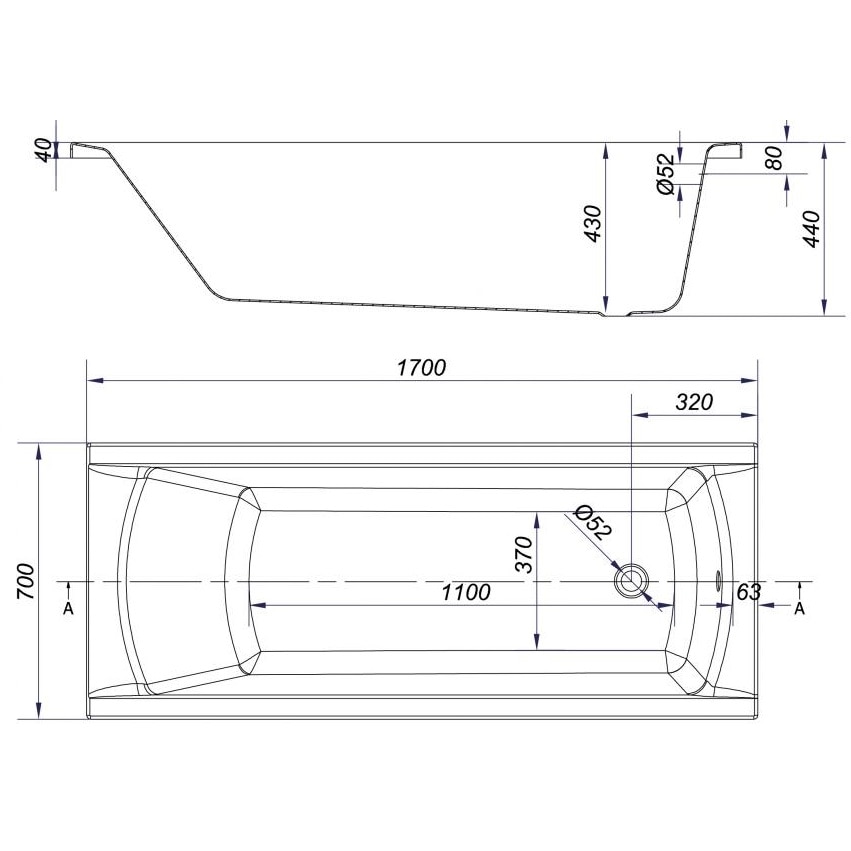 Pachet Complet Cada Acril 170x70 - Masca Frontala, Cadru Metalic, Sifon ...