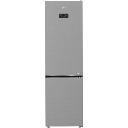 Combina frigorifica Beko B5RCNA406LXBW, 355 l, No Frost, HarvestFresh, AeroFlow, BioCycle, Clasa C, 203,5 cm, Metal Look