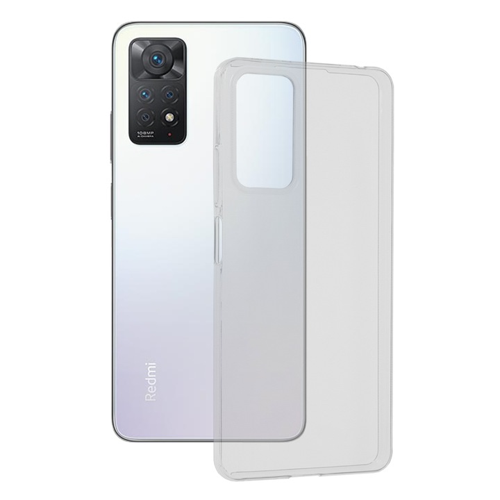 Кейс за Xiaomi Redmi Note 11 Pro 4G, Techsuit Clear Silicone, Transparent