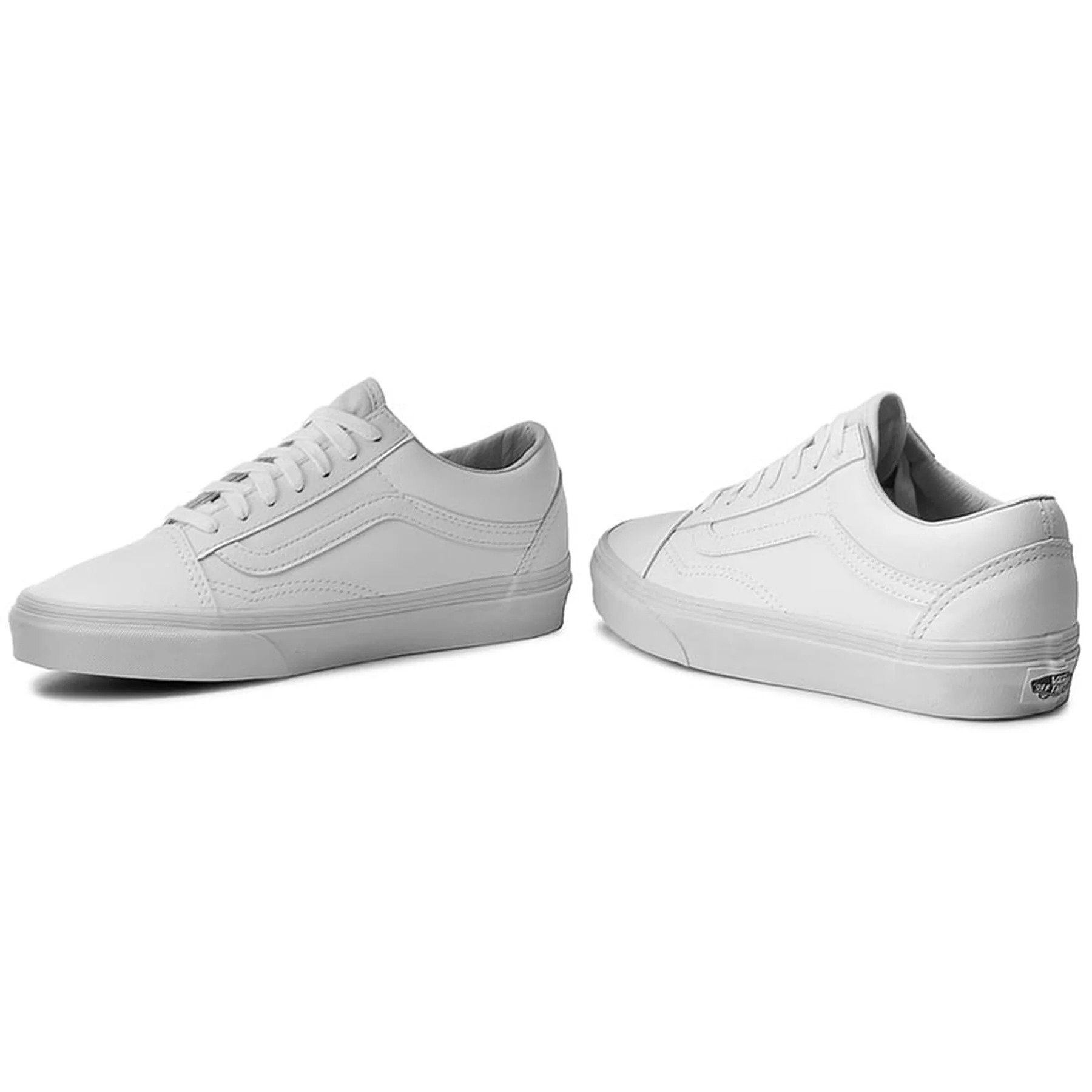 vans old skool all white womens