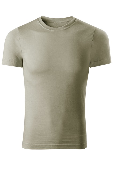 Tricou Unisex, Croiala Tubulara, 100% Bumbac, Casual, Kaki deschis