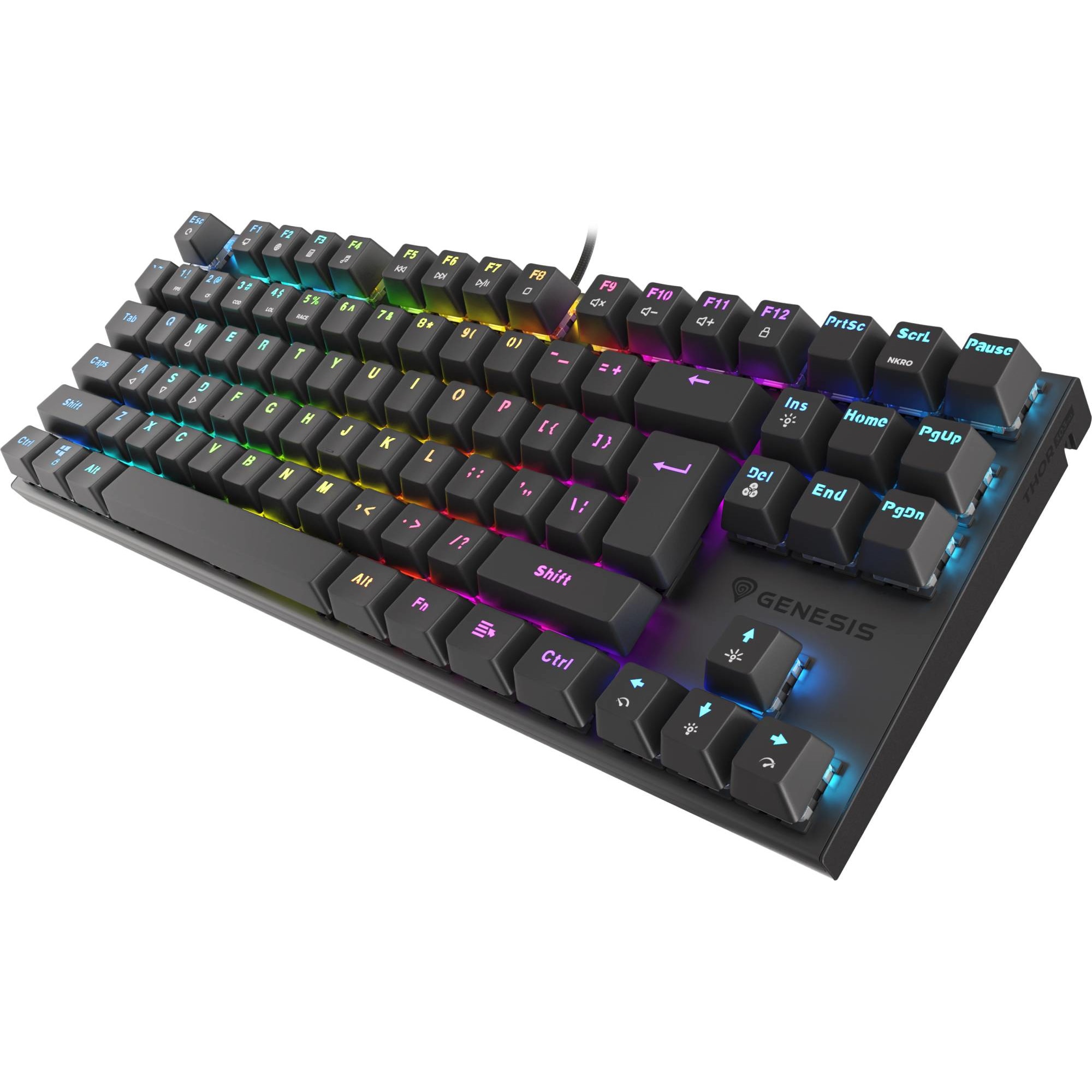 Ozone Gaming - Mini Gaming Tactical Keyboard -OZTACTICALSP- Mechanical  Without Numeric Keypad, Bluetooth, Outemu Red Switches, RGB LED Lighting,  Silent, Spanish Layout, Black : Videojuegos 