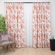 Set 3 piese Hiko, doua draperii inflorate Shabby Chic 2x140x245cm si o perdea din voal Ana 300x245cm, cu rejansa