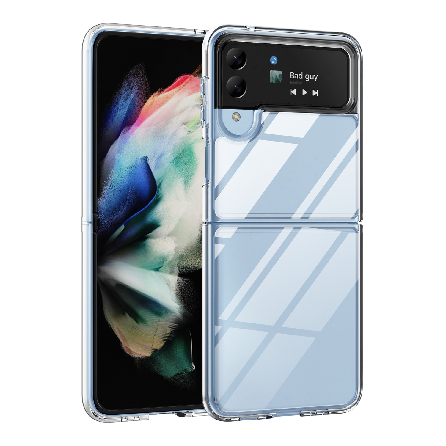 Husa Policarbon PremiumCell pentru Samsung Z Flip 4, Protectie Antisoc, Transparenta, Ultraslim