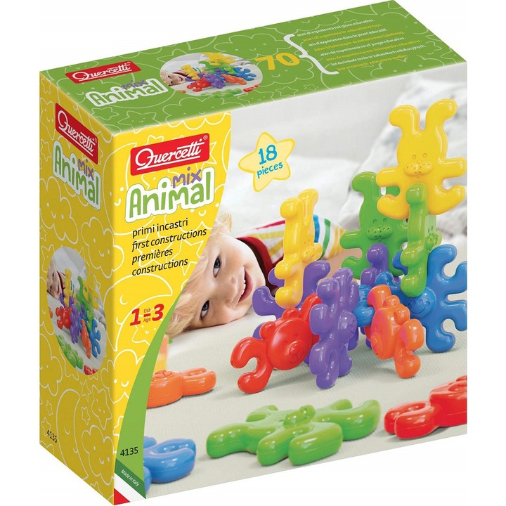 Играчка Quercetti Geokid Animal Links