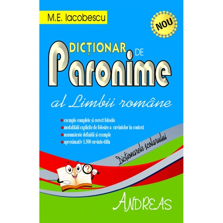 Dictionar De Paronime Al Limbii Romane M E Iocobescu Emag Ro