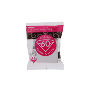 Filtre de hartie pentru dripper V60 size-01, Hario, 100 bucati, debit rapid, control asupra timpului de preparare