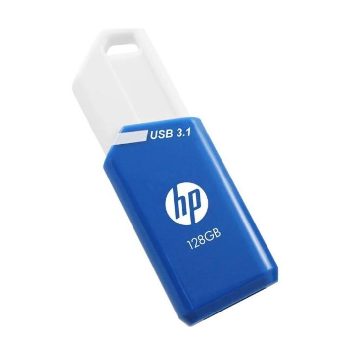 Stick USB HP Pendrive 128GB, 755W, USB 3.1 Alb/Albastru