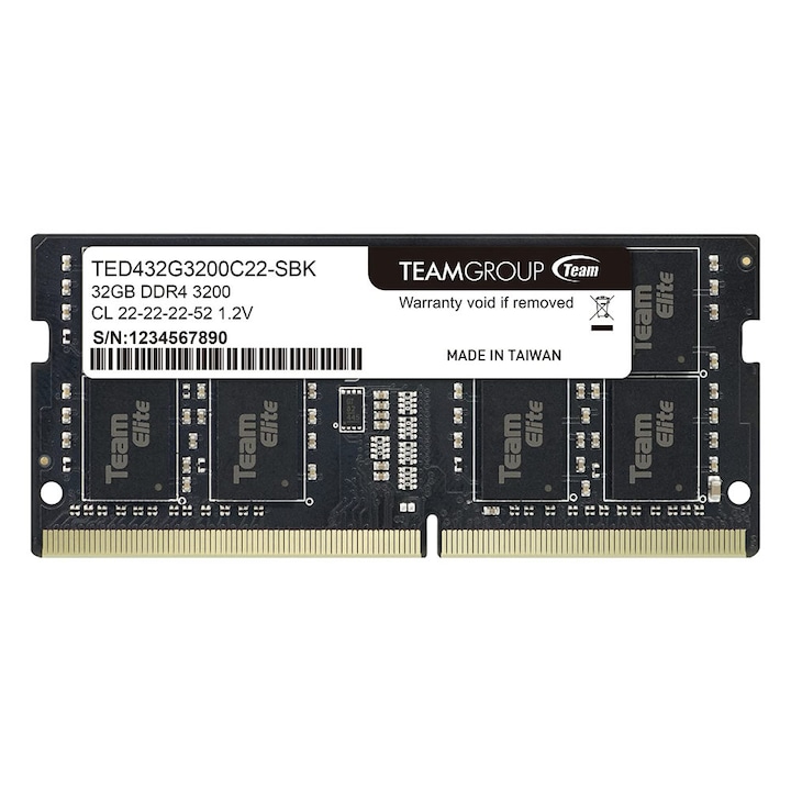 Памет за лаптоп TeamGroup Elite, 32GB, DDR4, 3200MHz