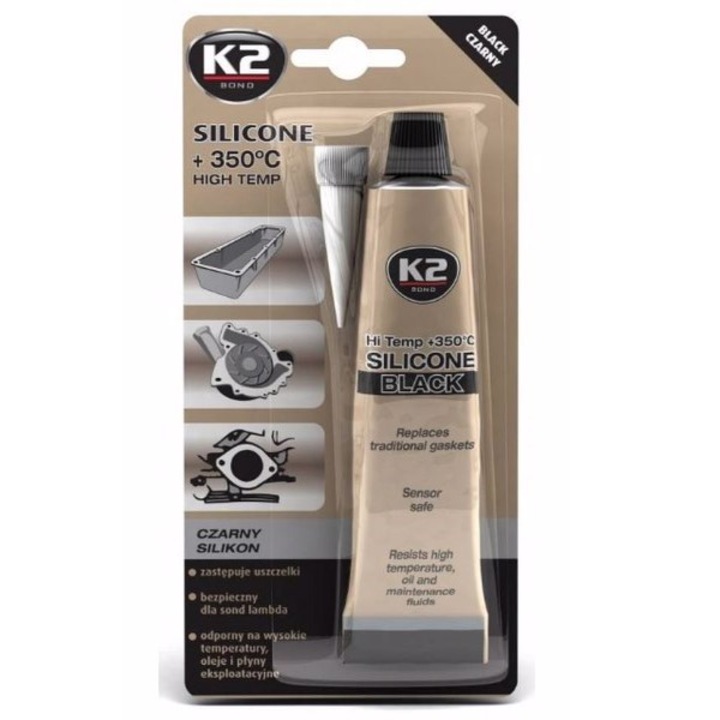 Високотемпературен силикон Automat, 21gr, Уплътнител, Черен