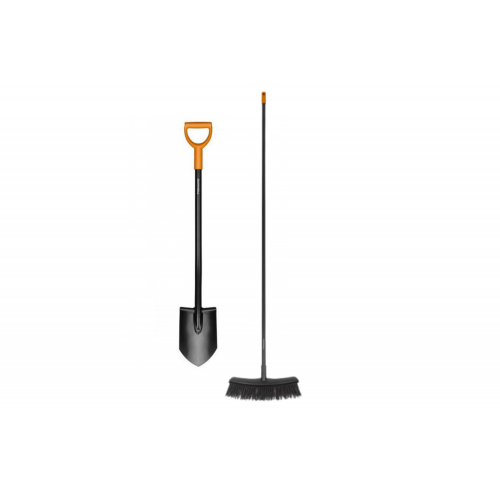 Лопата и Метла, Fiskars, Solid, Комплект - eMAG.bg