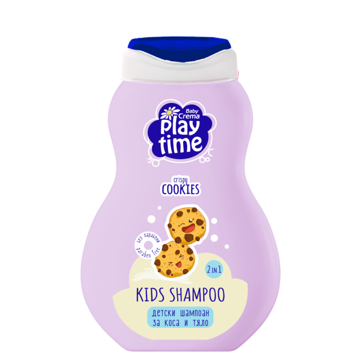 Sampon 2 in 1 pentru copii, Baby Crema, Aroma de fursecuri, 200 ml