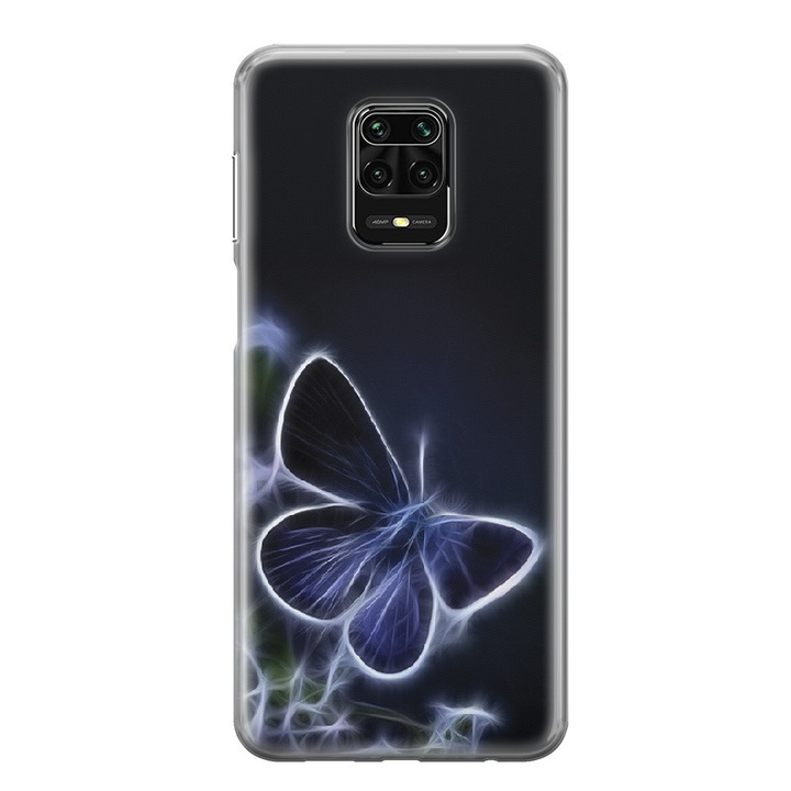 Husa de silicon cu imprimeu unic compatibil cu XIAOMI REDMI NOTE 9 PRO/NOTE 9S Silicon Butterfly