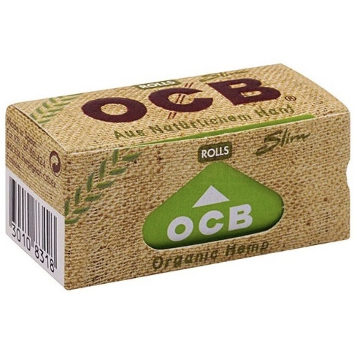 Rola Foite OCB Organic din Canepa organica nealbita, 44mm x 4m