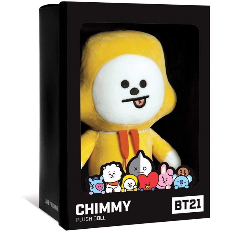 Aurora BT21 CHIMMY Palm Pal Plüschtier – 13 Cm, Umweltfreundlich, Gelb