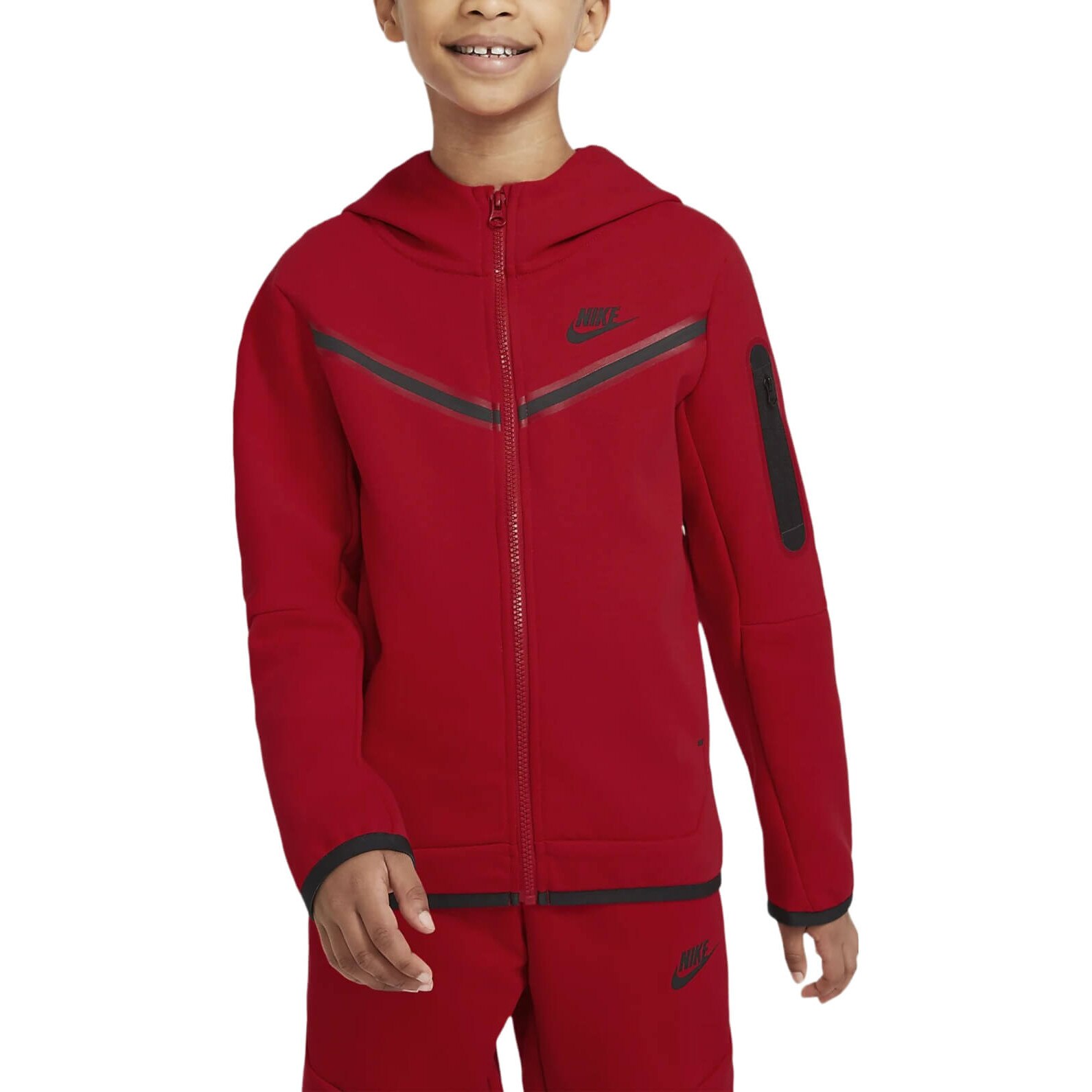 Hanorac NIKE Tech Fleece, CU9223657 Rosu 122128 CM eMAG.ro