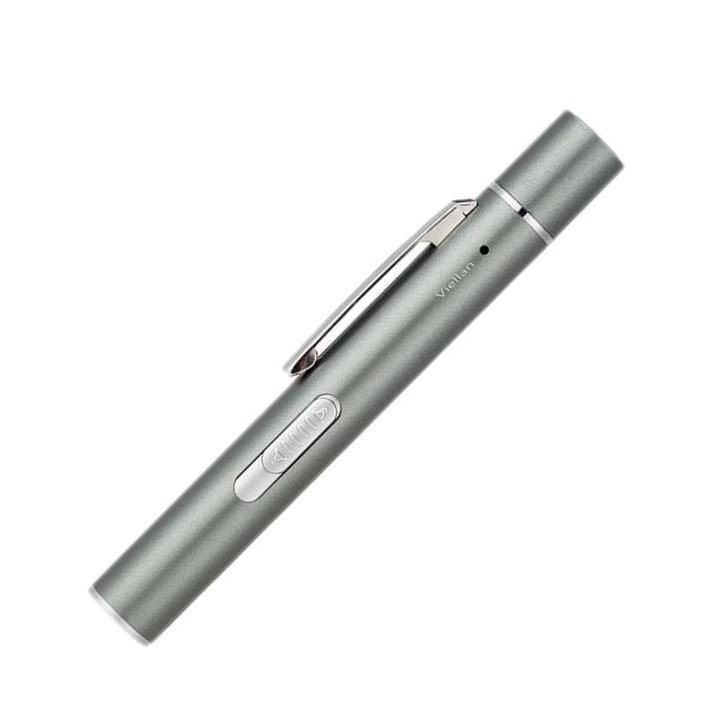 Jucarie pentru pisici, Laser Pointer 3 in 1, Iluminare, Lumina mov, Impermeabil, USB, Otel inoxidabil, Gri