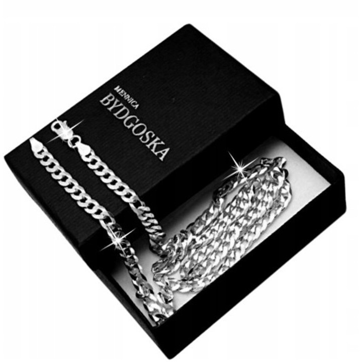 Мъжка верижка, Mennica Bydgoska, Сребро, 10 г, 50 см