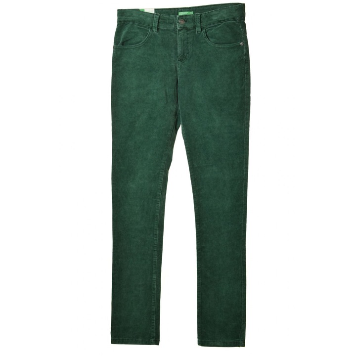 Момичешки панталон от зелено кадифе Benetton - 170см