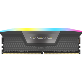 Memorie Corsair VENGEANCE RGB DDR5, 16GB, 5600MT/s, C40, 1.25V, AMD/Intel, Gri
