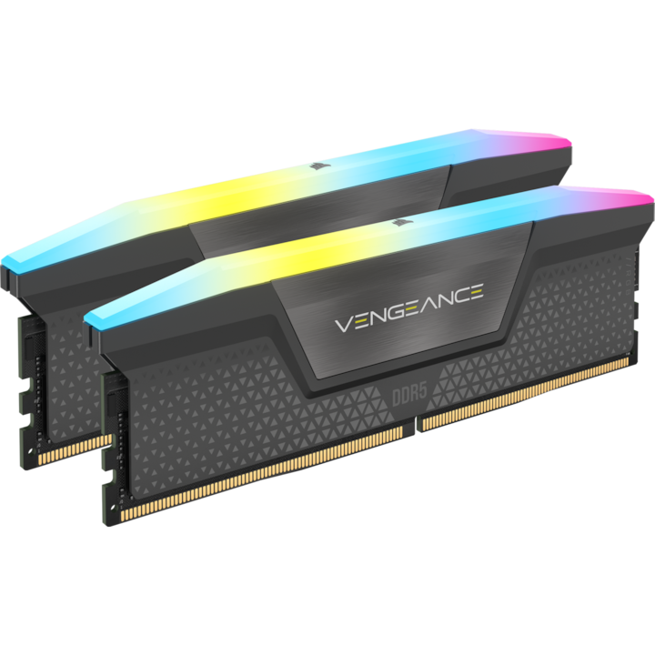 Corsair Vengeance memória, 32GB (2x16GB), DDR5, RGB, 5600MT/s, CL36, AMD EXPO