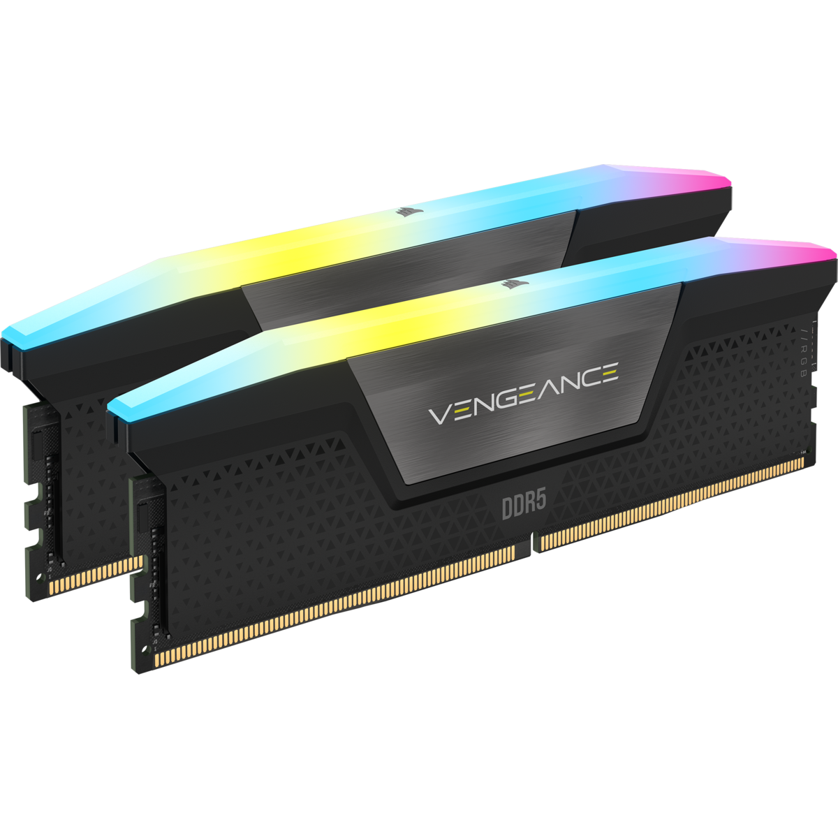 Memorie Corsair VENGEANCE® RGB 32GB (2x16GB) DDR5 5600MHz CL36, Dual Channel Kit — Black