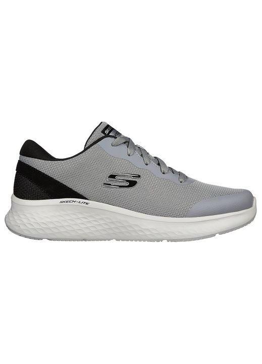 Skechers, Pantofi sport cu amortizare si detalii peliculizate Skech-Lite Pro - Clear Rush, Gri, 8