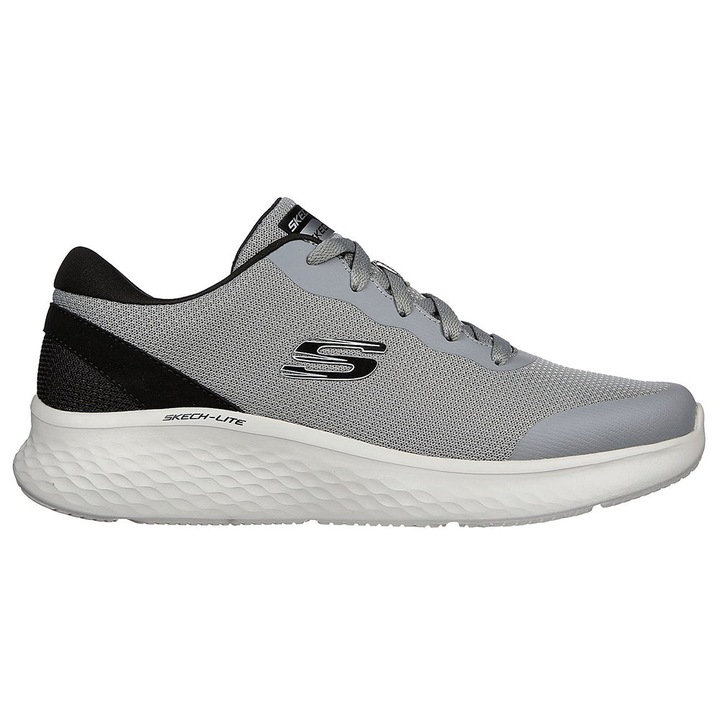 Skechers, Pantofi sport cu amortizare si detalii peliculizate Skech-Lite Pro - Clear Rush, Gri