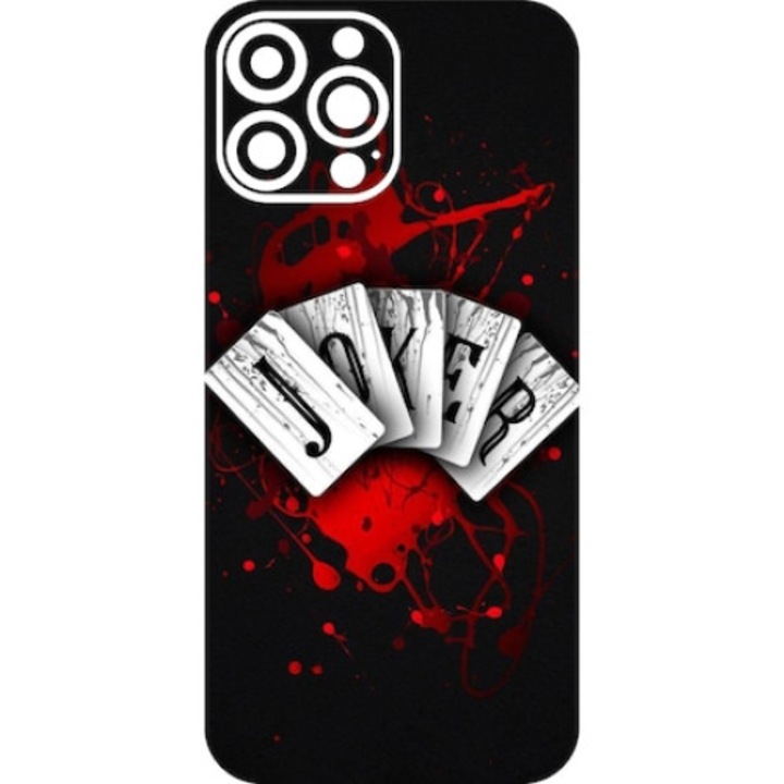 Folie Skin Design Print, compatibila cu iPhone 15 Pro - Joker Print