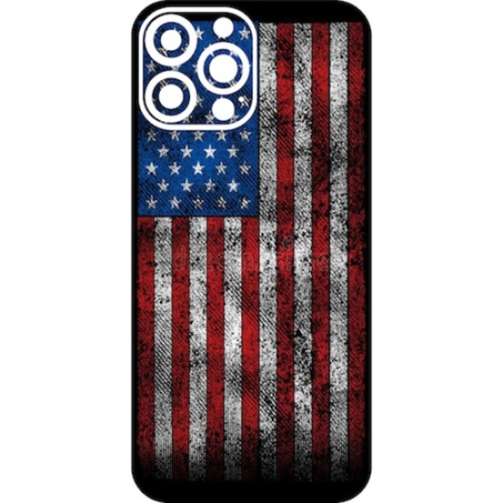 Folie Skin Design Print, compatibila cu iPhone 15 Pro Max - USA Print