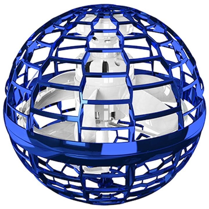 Picodino Flynova Pro repülő labda, LED, drón típusú, USB töltés, kék