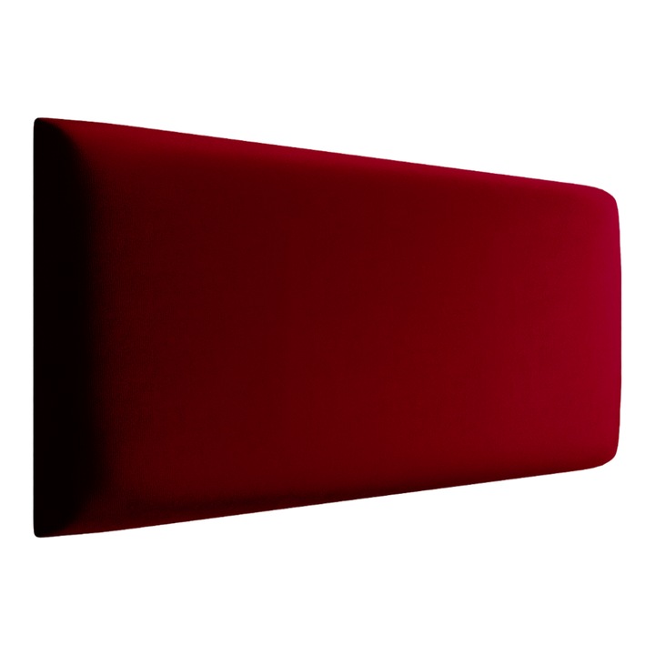 Panou 3D tapitat RomDeko, decorativ si izolator, autoadeziv, Marime 60x30 cm, Visiniu